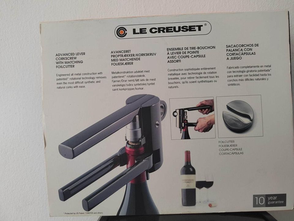 LE CREUSET Metal Advanced Lever Corkscrew Set