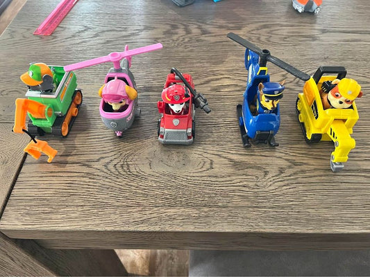 Paw Patrol Vehicles with removable figurines (9cm) each