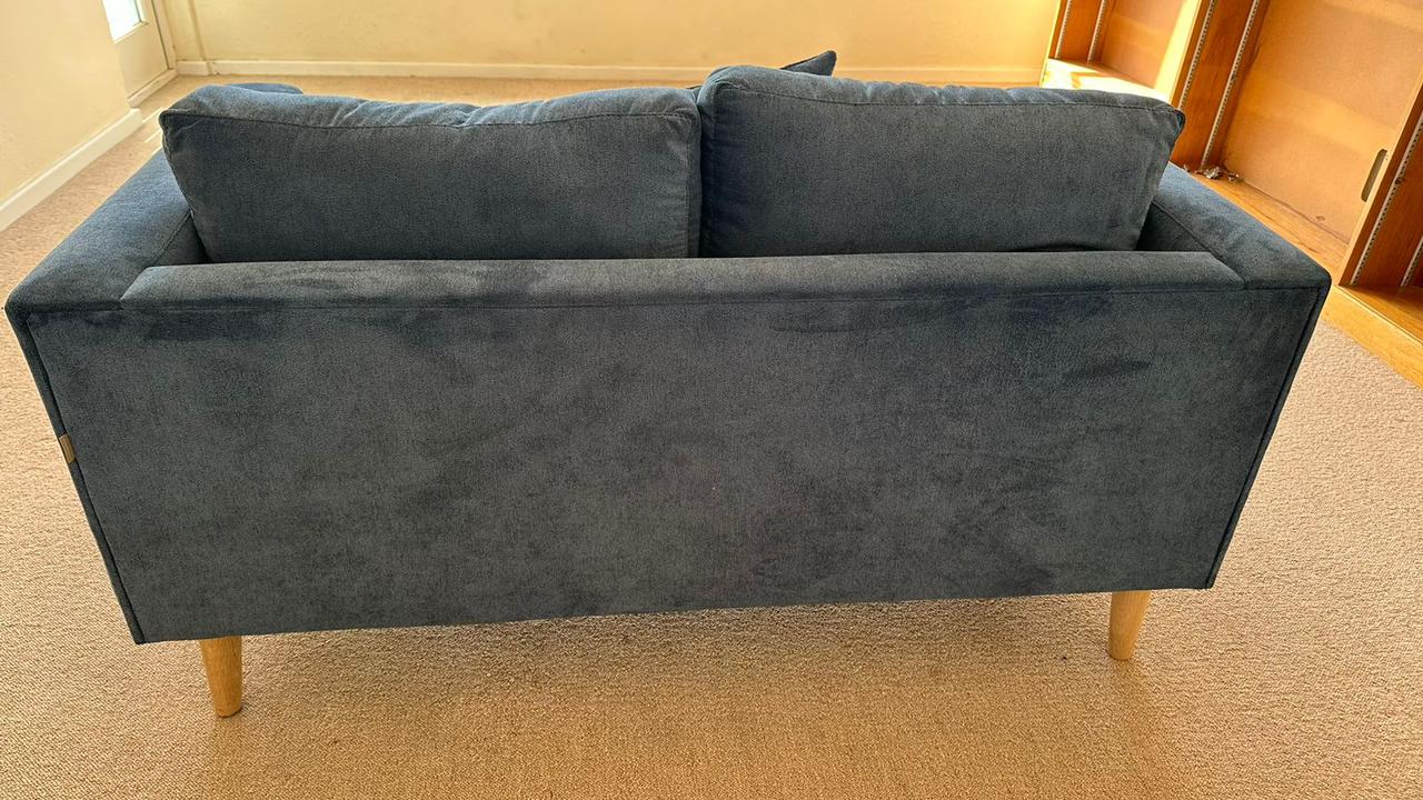 2 seater couch from Klooftique. R8500. Size 141cm wide and 92cm deep. In perfect condition, hardly used