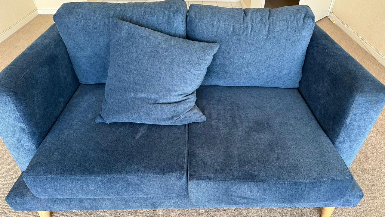 2 seater couch from Klooftique. R8500. Size 141cm wide and 92cm deep. In perfect condition, hardly used